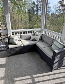 Outdoor couch and table