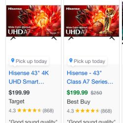 Hisense 43 inch Smart TV 