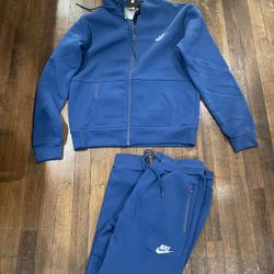 Nike Jogger Suit French Blue Hoody Modern Fit