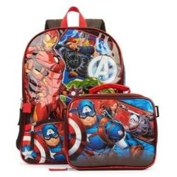 Disney Marvel Avengers Backpack With Detachable Lunch Box
