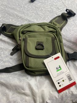 Track thigh bag for hiking -olive green *PICK UP ONLY