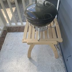 Small Black Weber Smokey Joe Charcoal Grill