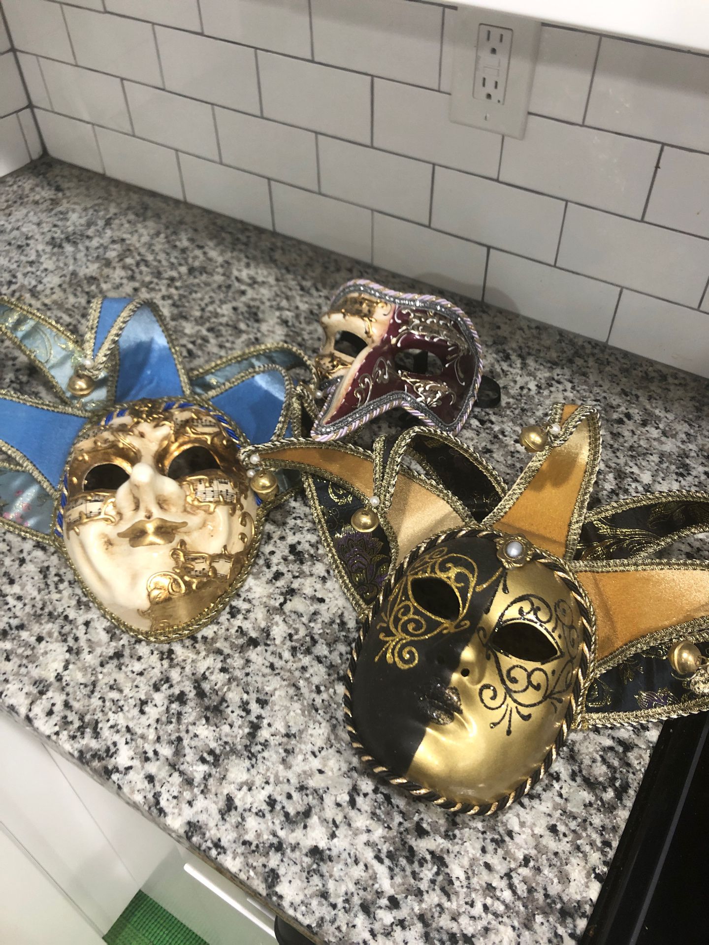 3 Venetian masks