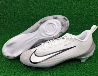 Brand New Nike Vapor Speed 3 Football Cleats White Grey Silver Men Sizes 6.5, 7.5, 8, 9, 11, 13