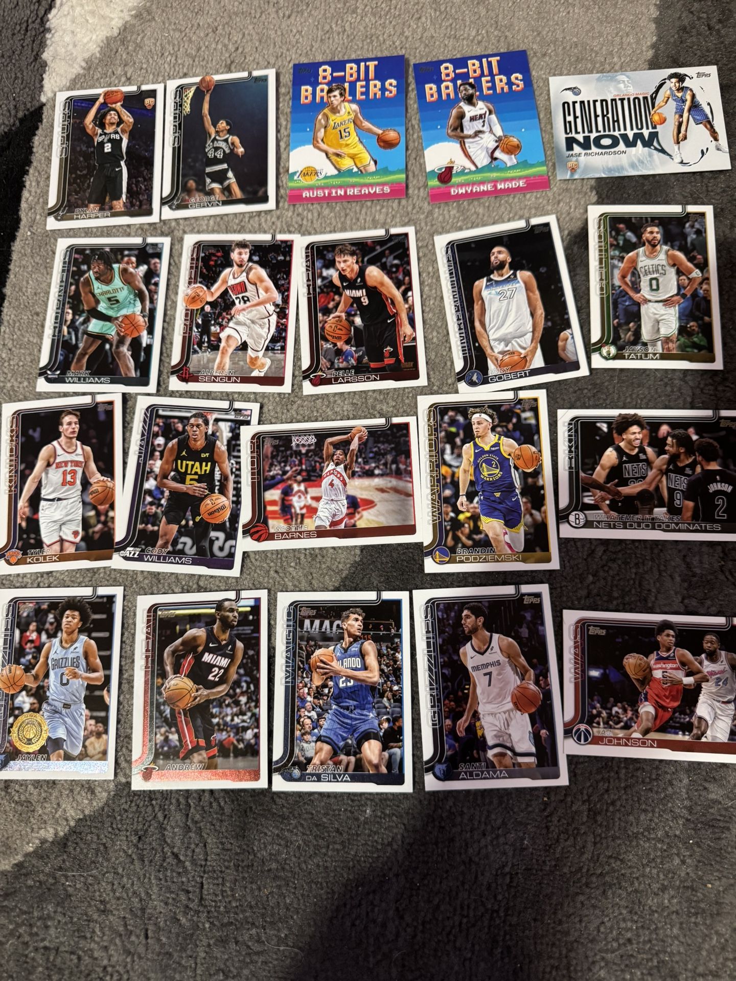 NBA Sports Card lot Panini Topps