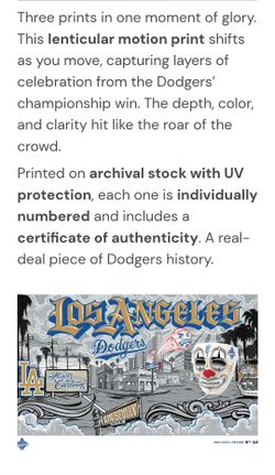 Mister Cartoon- Los Angeles Dodgers World Series Champions 2025