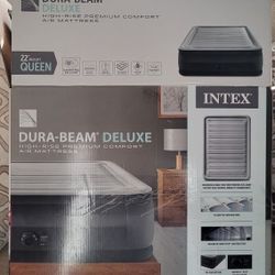 Inflatable mattress. 