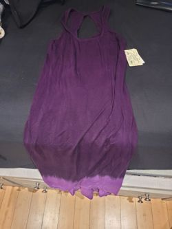 Lucky Brand Swim | Lucky Brand Swim Coverup Dress | Color: Purple/White | Size:S