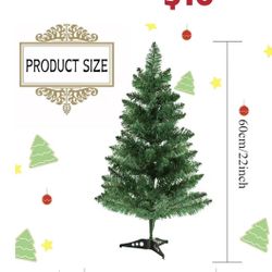 😀 2FT (12"D×12"W×24"H) Artificial Christmas Tree Mini Tabletop with Stand Indoor Outdoor Holiday Home Party Decoration