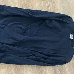 XL Navy Pro Club Long Sleeve