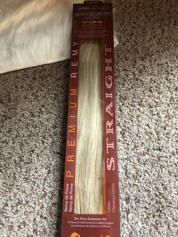 14 Inch Blonde Euronext Hair Extensions Brand New In Unopened
