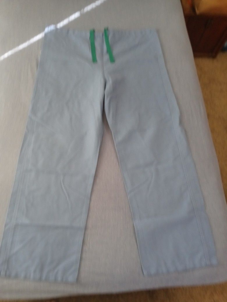 3 Solid Light Blue Scrub Pants