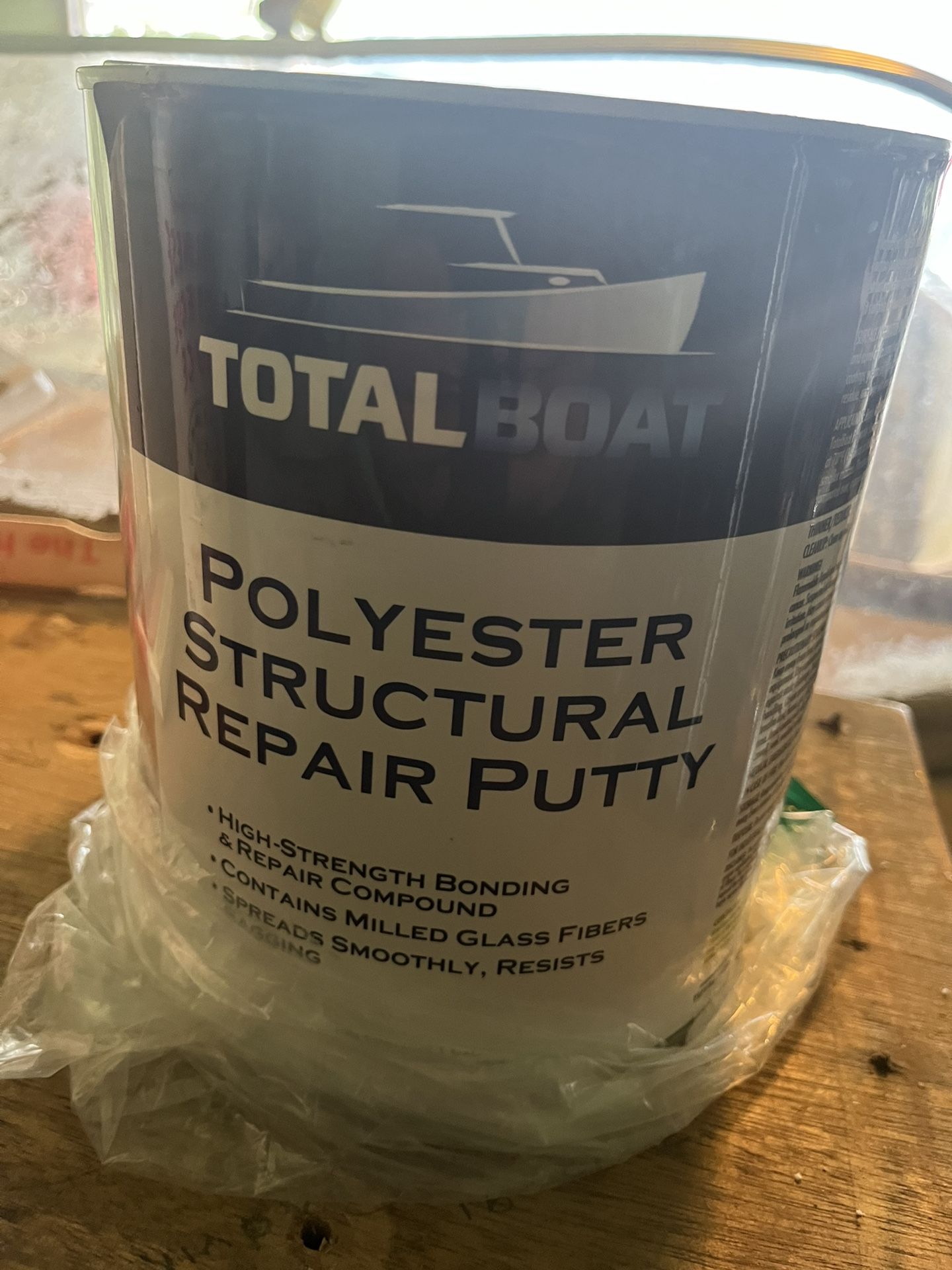 Total boat polyester, structural repair putty