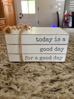 Distressed Book Decor