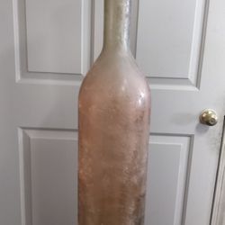 32in Tall Frosted Floor Base Thick Heavy Made In Italy