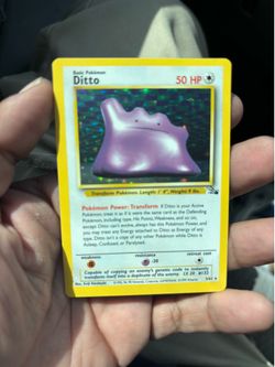 Pokemon ditto fossil 3/62 holo