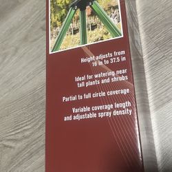Impact Sprinkler on Tripod Base, Tripod Sprinklers with Brass Head, 360 Degree Large Area Irrigation with Extension Legs Flip Locks, Heavy Duty 3/4" C
