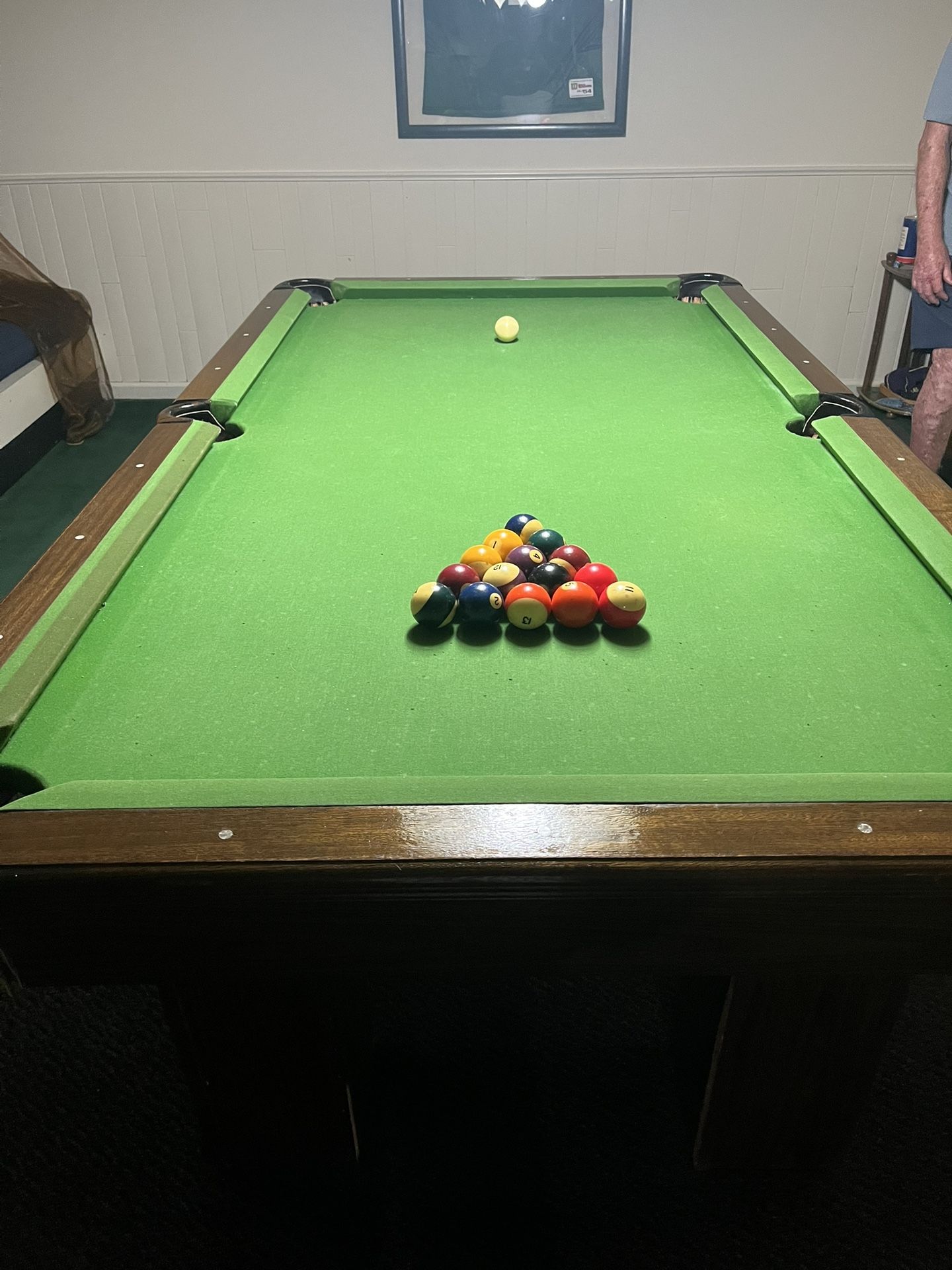 Pool Table, Balls, Cues Etc