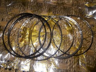 Silver bangles used