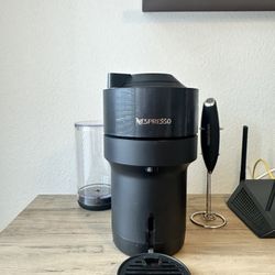 Nespresso Vertuo Pop+ Black With Frother & Pods