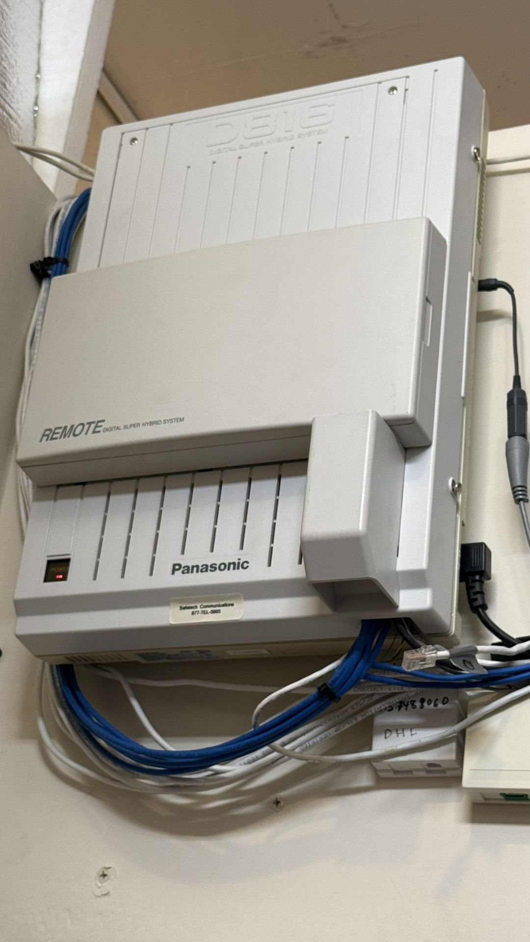 Panasonic telephone system D816 REMOTE digital hybrid remote system.