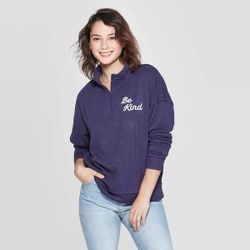 GRAYSON THREADS • “Be Kind” Quarter Zip Sweatshirt