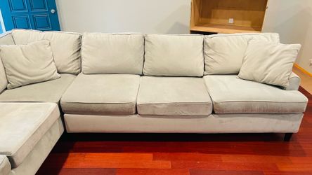 Light gray sectional sofa for sale
