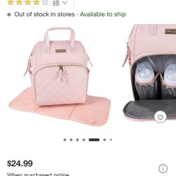 Baby Pink Diaper Bag