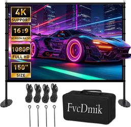 Brand New 150 inch Projector Screen with Stand