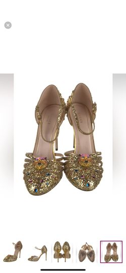 Polignac Feline Glitter Heels