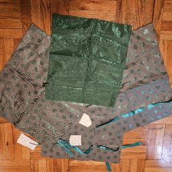 Set of 4 Gift Bags - reusable fabric gift bags big 