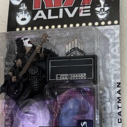 Rare Error Gene Simmons Todd McFarlane Kiss ALIVE Figure Packaging In Catman