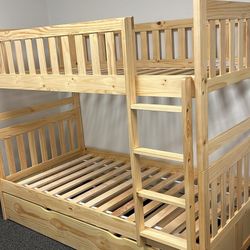 Twin Over Twin Bunk Bed 