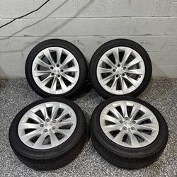 19" OEM Tesla Model S Wheels Rims Set of 4 19X8 5x120 + Tires
