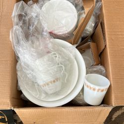 Vintage Corelle Butterfly Gold Dinner Set