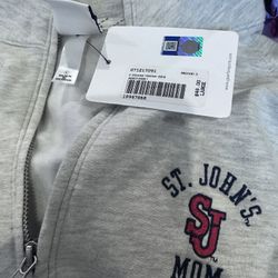 St John’s mom long sleeve 1/4 zip Heather light sweatshirt NEW with tags 