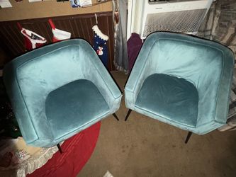 2 Rani Accent Chairs Blue