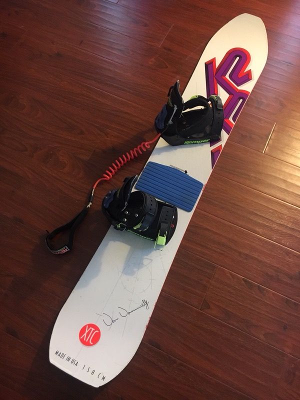 K2 Snowboard Dan Donnelly Pro Model 158 with Kemper Bindings