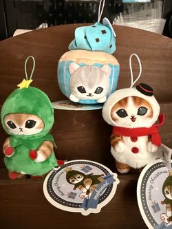 Mofusand keychain plushies