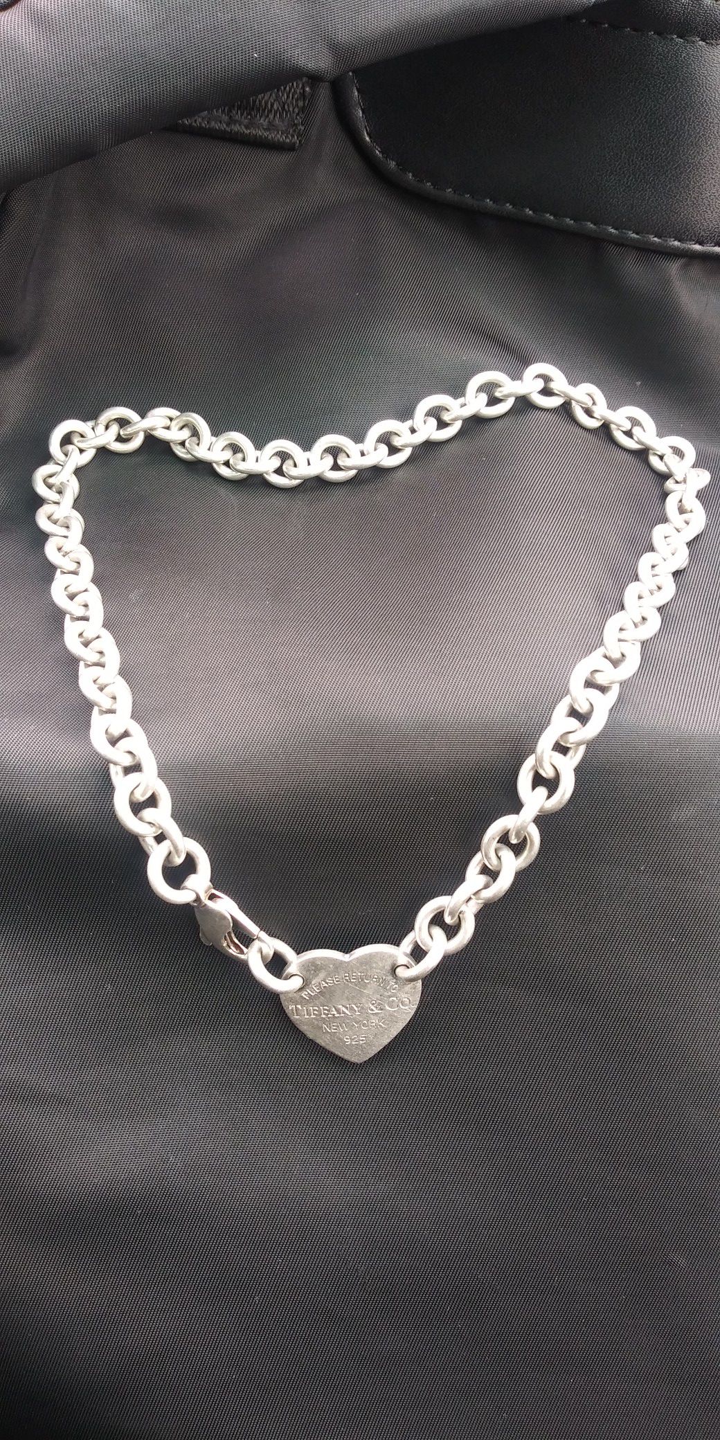 Tiffany & Co Heart Thick Link Necklace