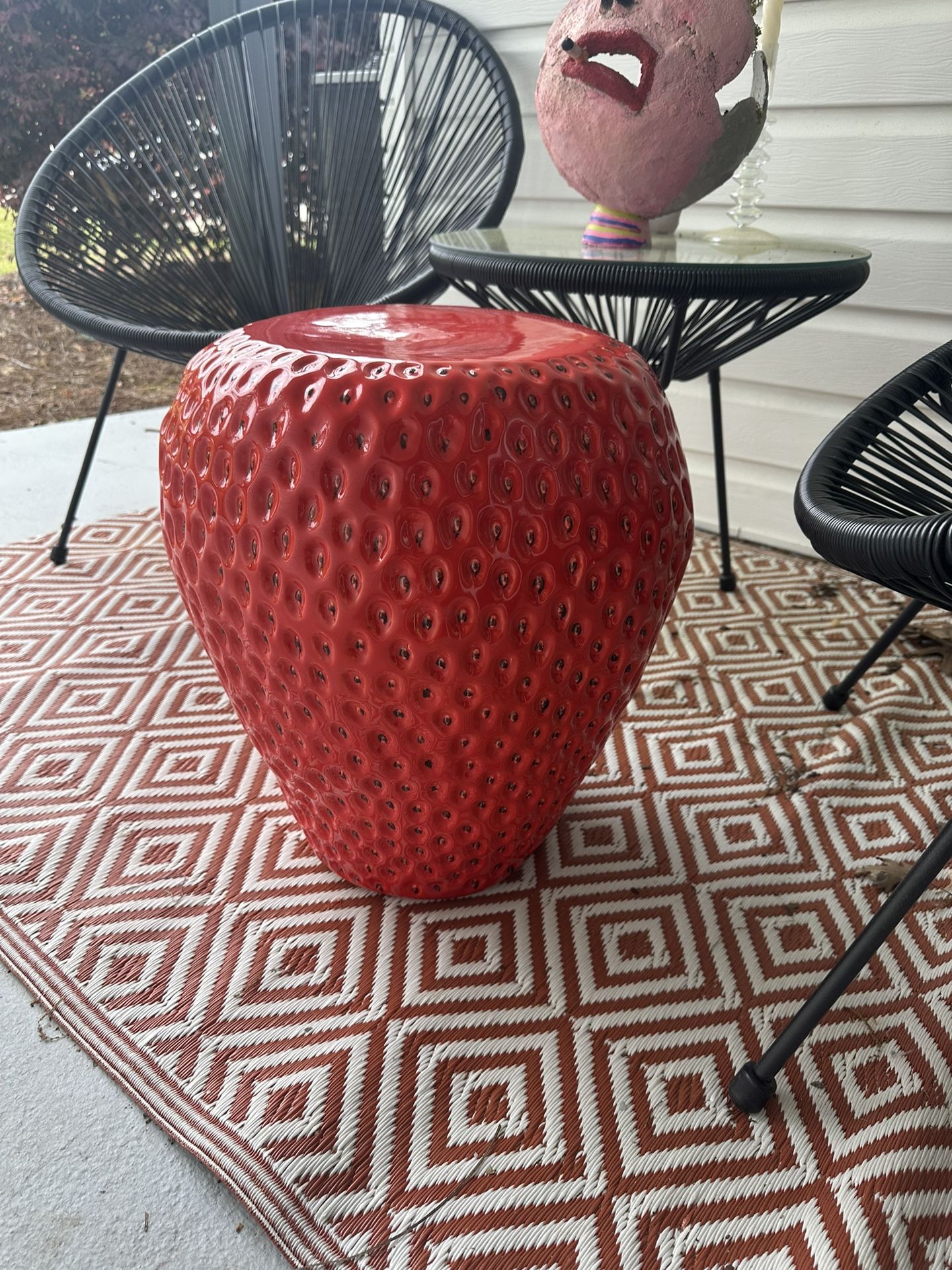 Strawberry Stool Side Table TikTok Viral