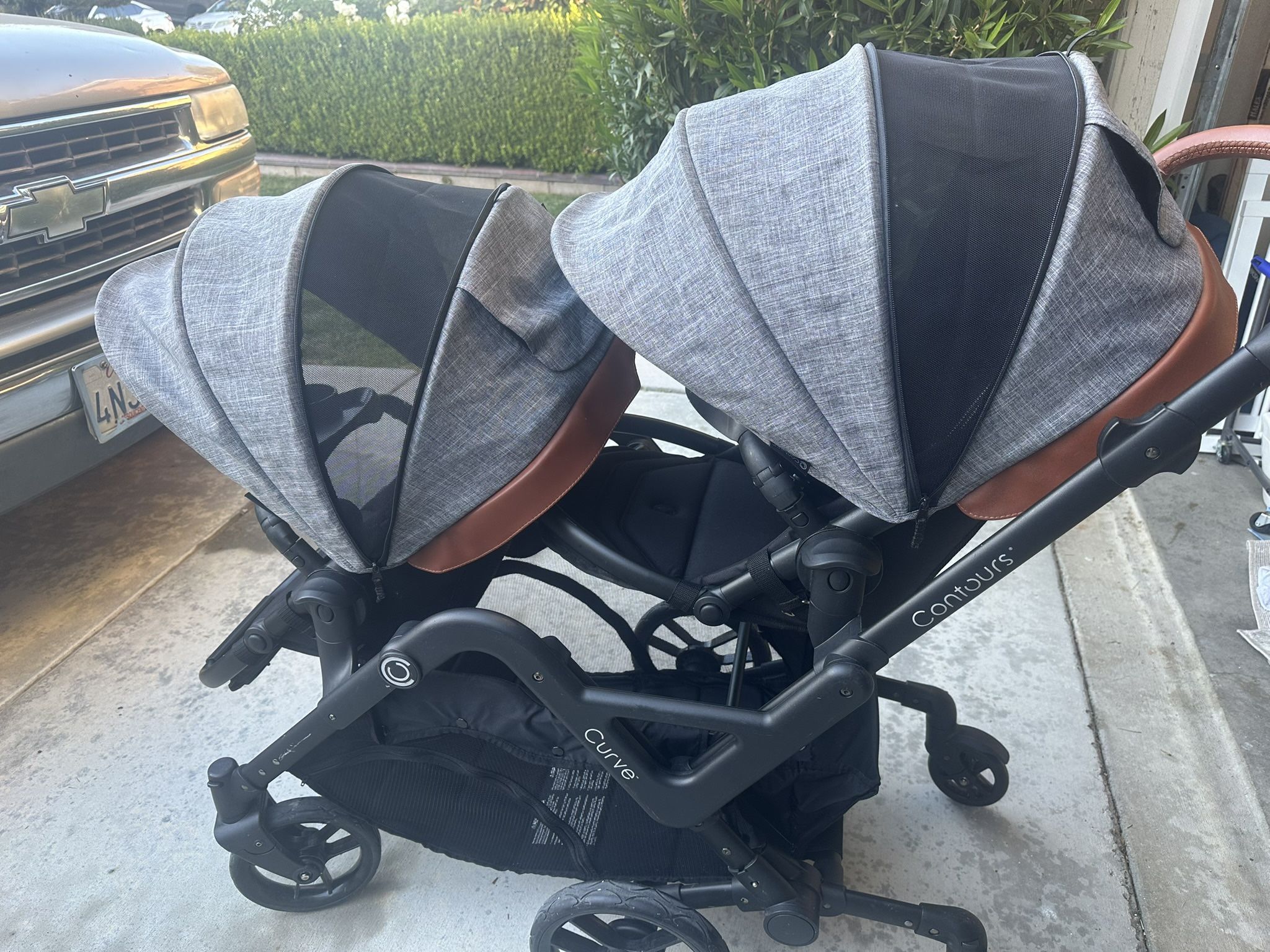  Contours Curve Convertible Tandem Double Stroller