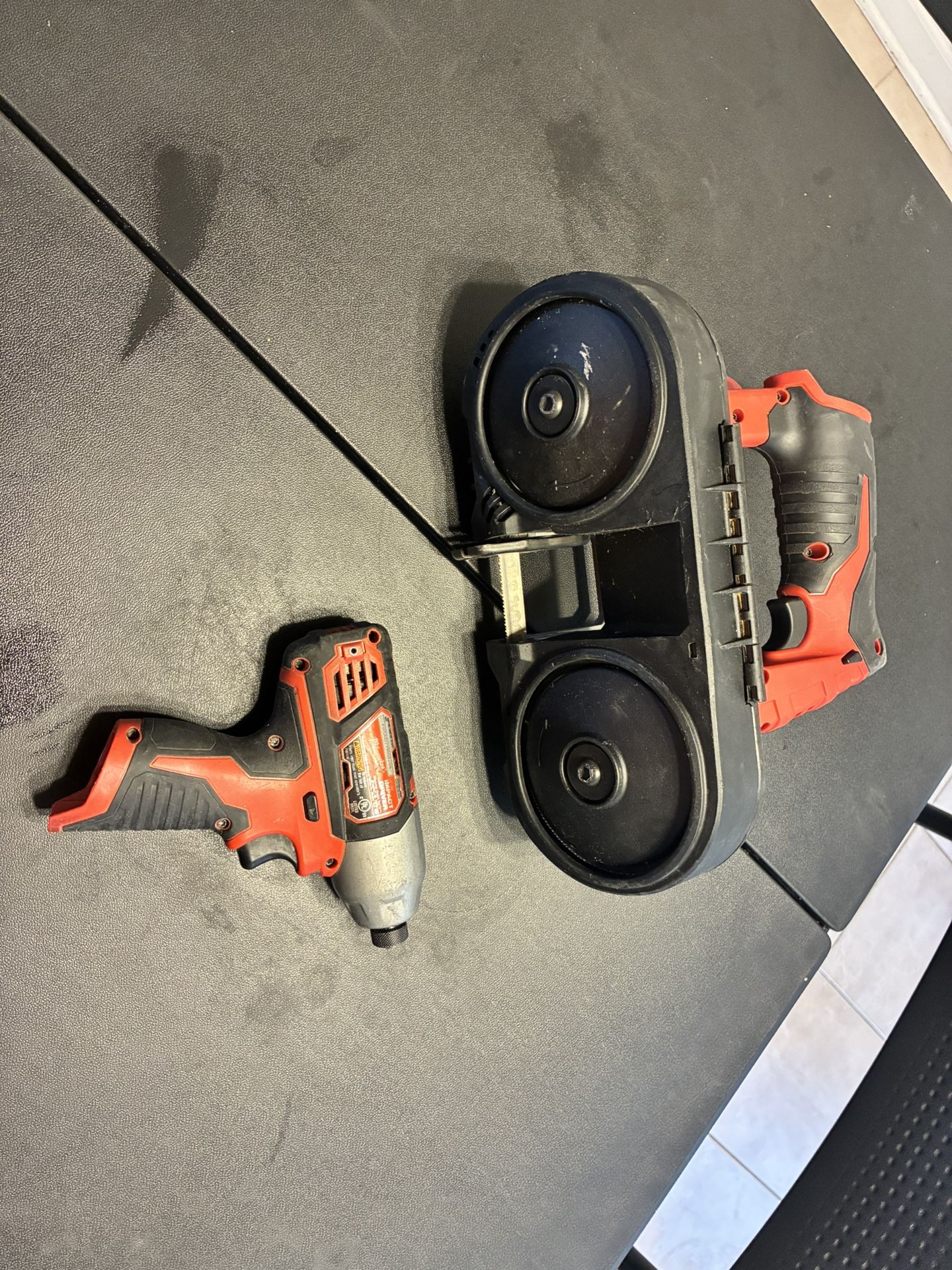 Milwaukee M12 Bandsaw And impact Drill