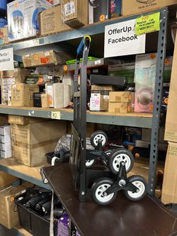 [072].   HTTMT- Portable Stair Climbing Folding Cart Climb Hand Truck Dolly All Terrain Stair [P/N: ET-TOOL043-BK]