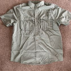 NEW LL Bean Mint Green Fishing Shirt (large)
