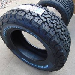 4 New LT 255 65 17 BFGoodrich All Terrain TA KO2 Tires RWL 8PLY Date 2024