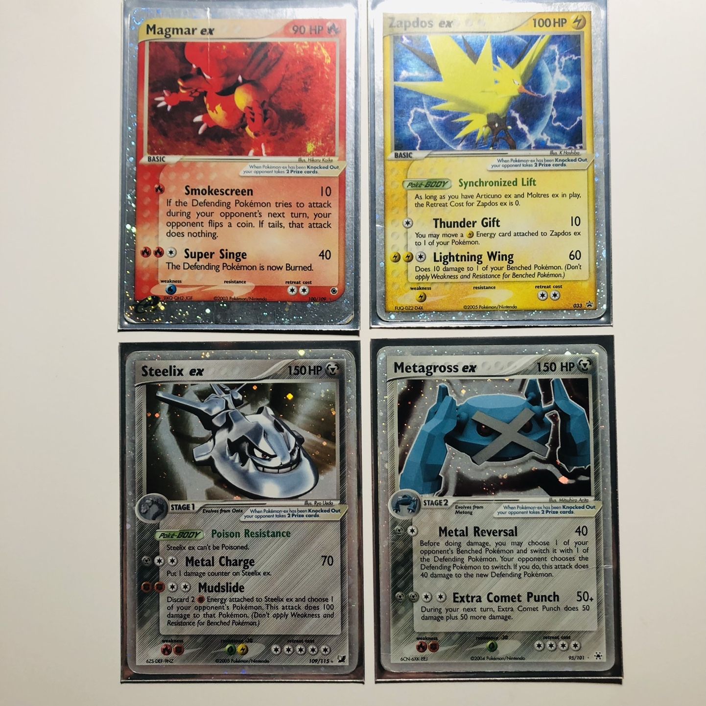 Ex Era Pokmon Bundle (Zapdos, Metagross, Magmar, Steelix) for Sale in Flower Mound, TX - OfferUp Ex Era Pokmon Bundle (Zapdos, Metagross, Magmar, Steelix) for Sale in Flower Mound, TX - OfferUp