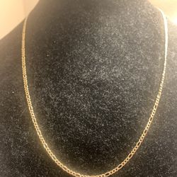 Figaro 18k Gold Chain 