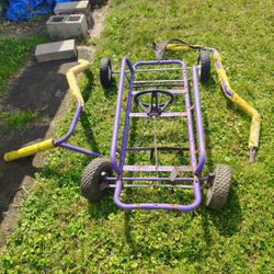  Kids Go Kart Frame And Engine With Roll Cage 