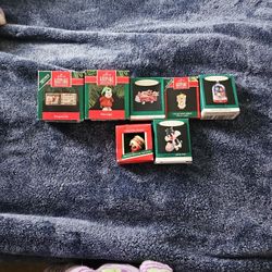 7 Hallmark Keepsake Ornaments Original Package